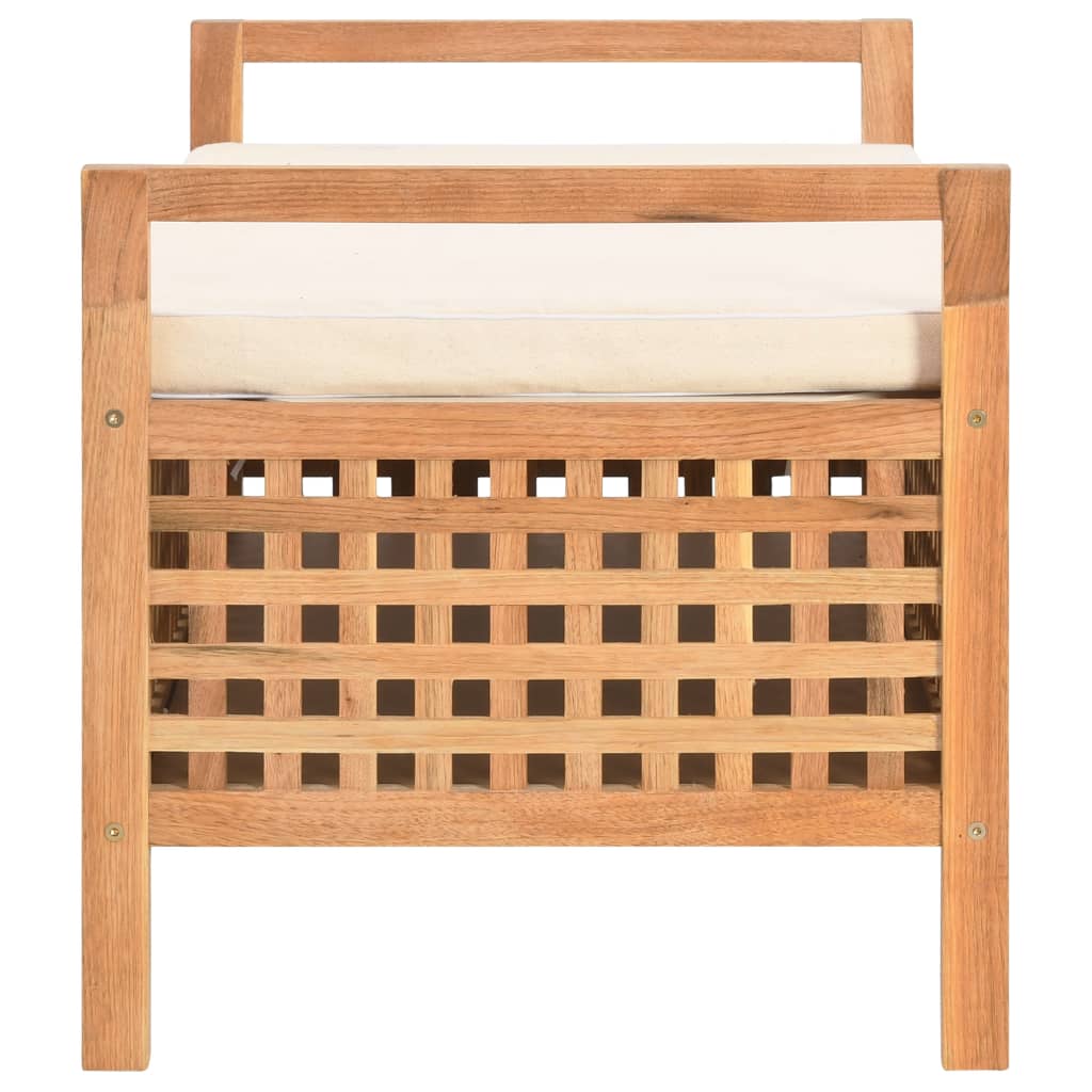 banc de jardin en bois avec coffre de rangement