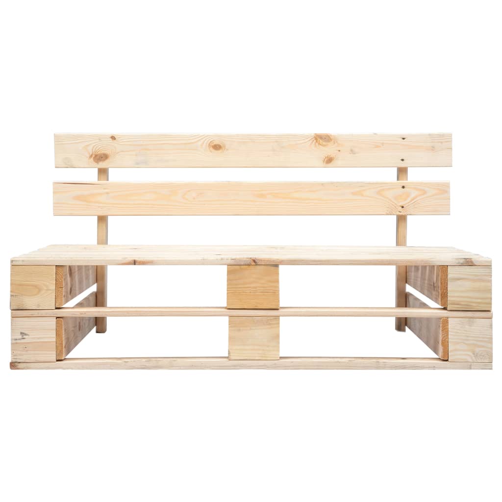 banc de jardin en palette de bois