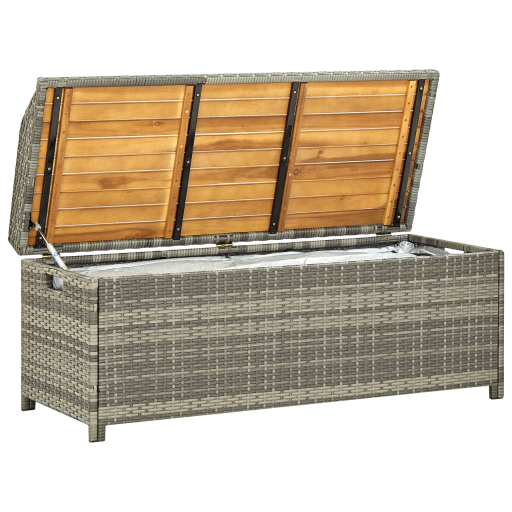 banc coffre bois 120 cm