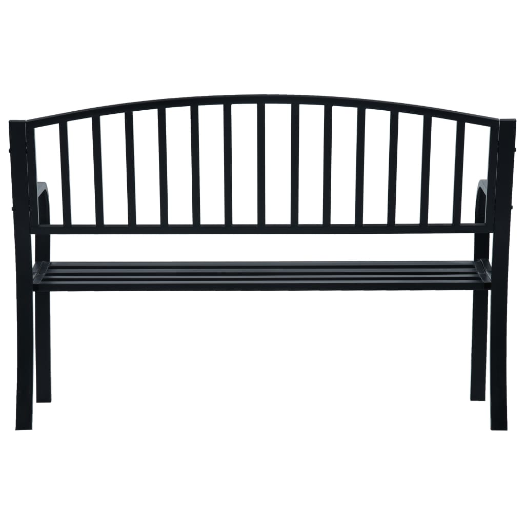 Banc de Jardin Métal Noir