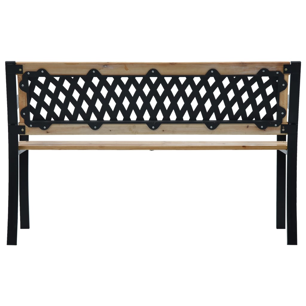 Banc de jardin bois et metal