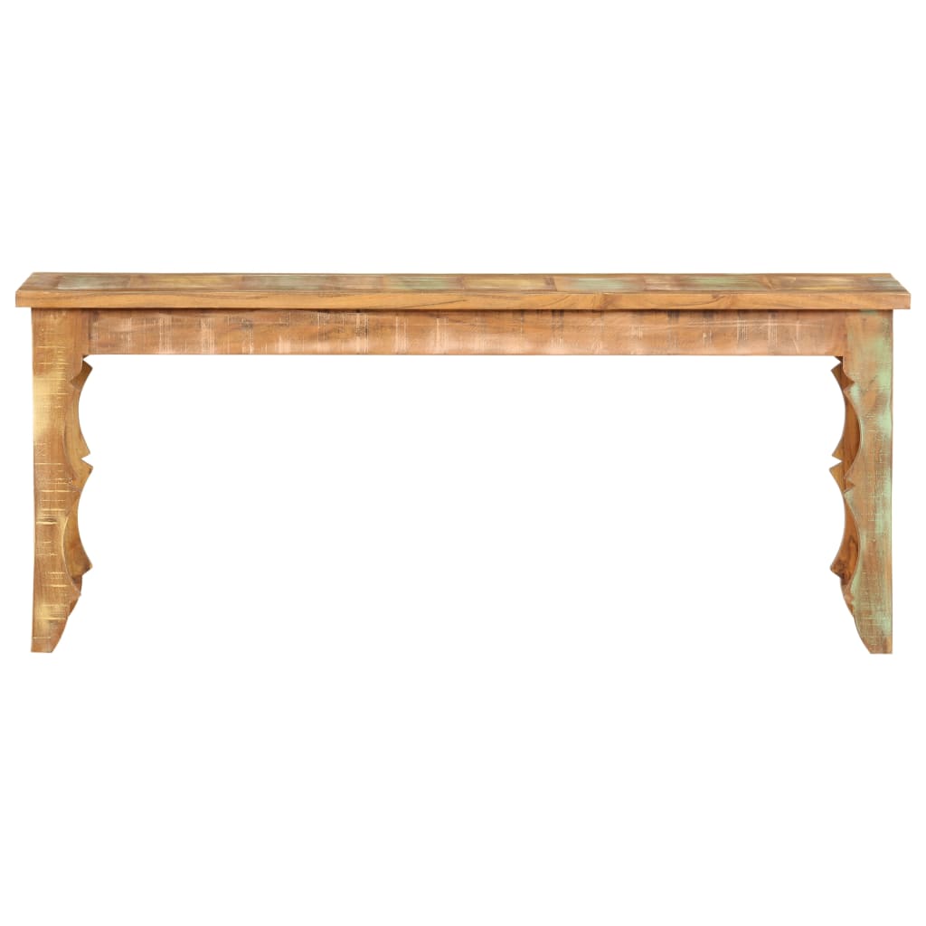 banc en bois artisanal