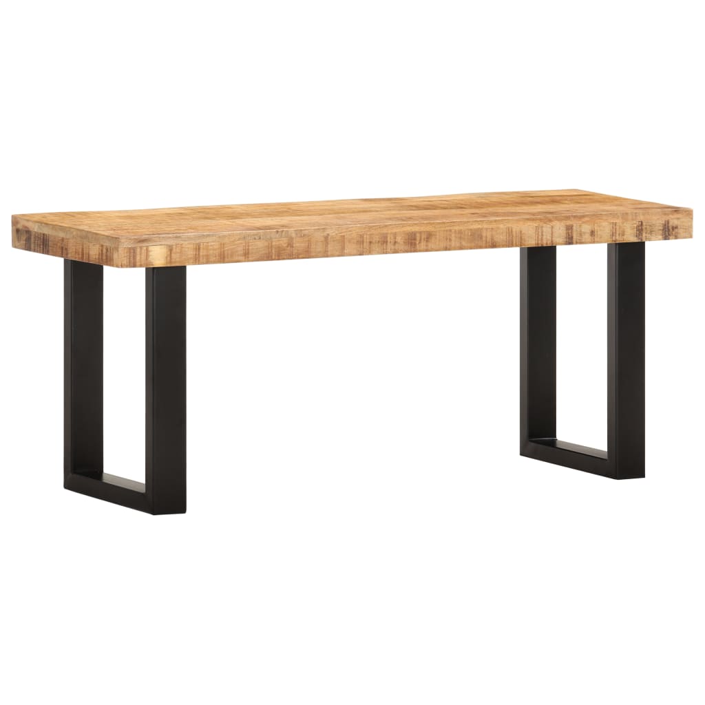 Banc en Bois et Acier