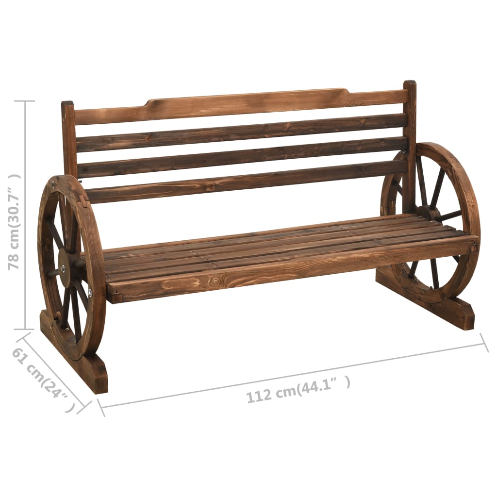 Banc de Jardin avec Roue