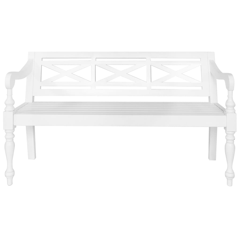 banc blanc en bois