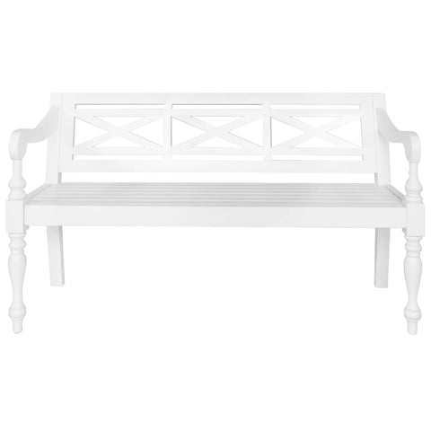 banc blanc en bois