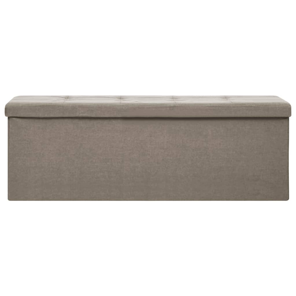 Banc Coffre de Rangement Taupe