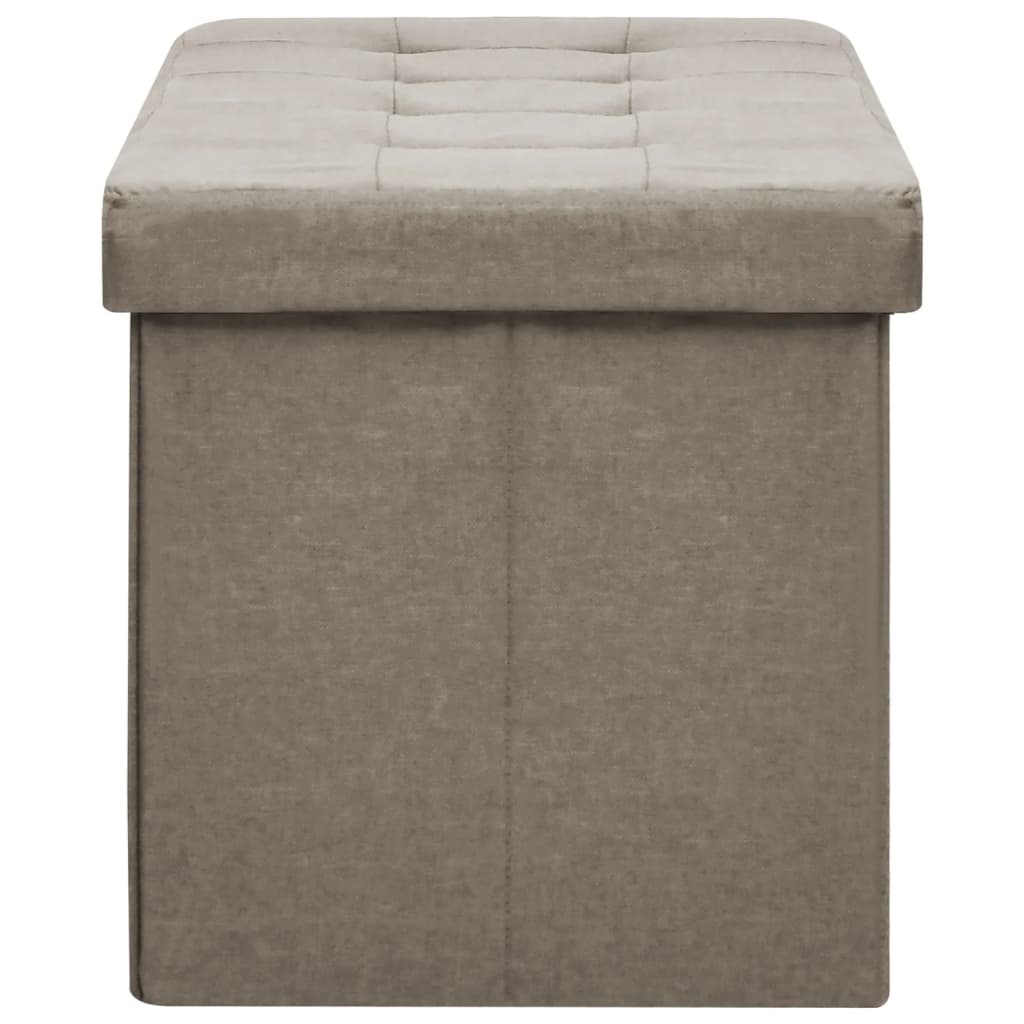 Banc Coffre de Rangement Taupe