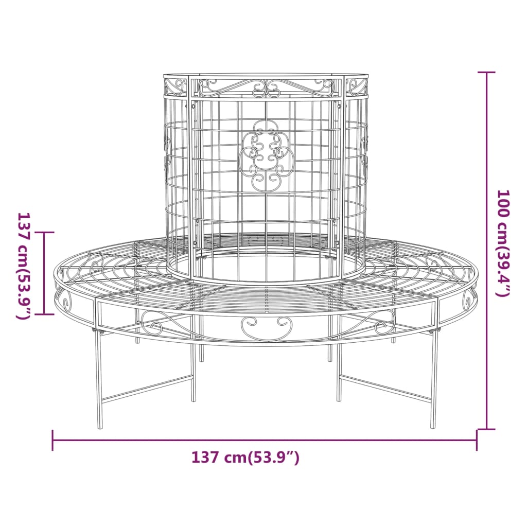 Banc de Jardin Circulaire