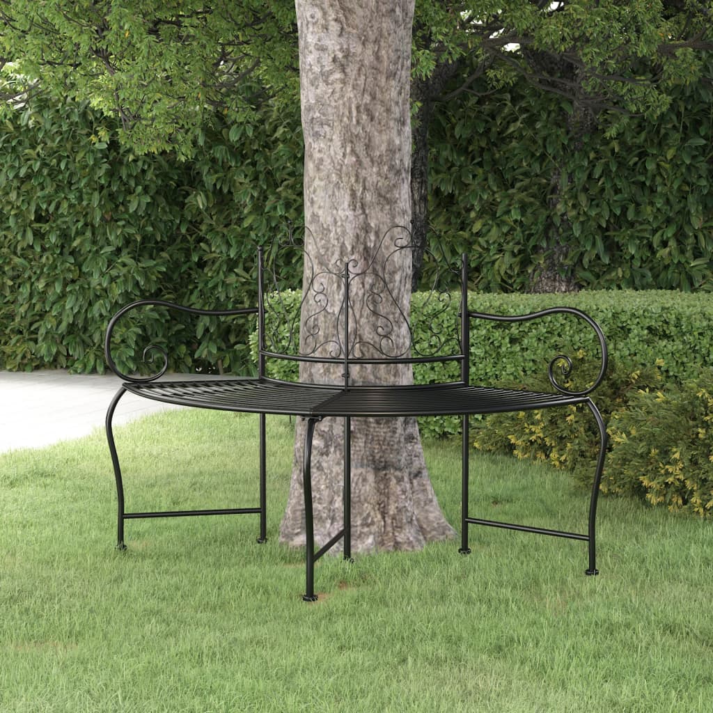 banc de jardin demi-cercle