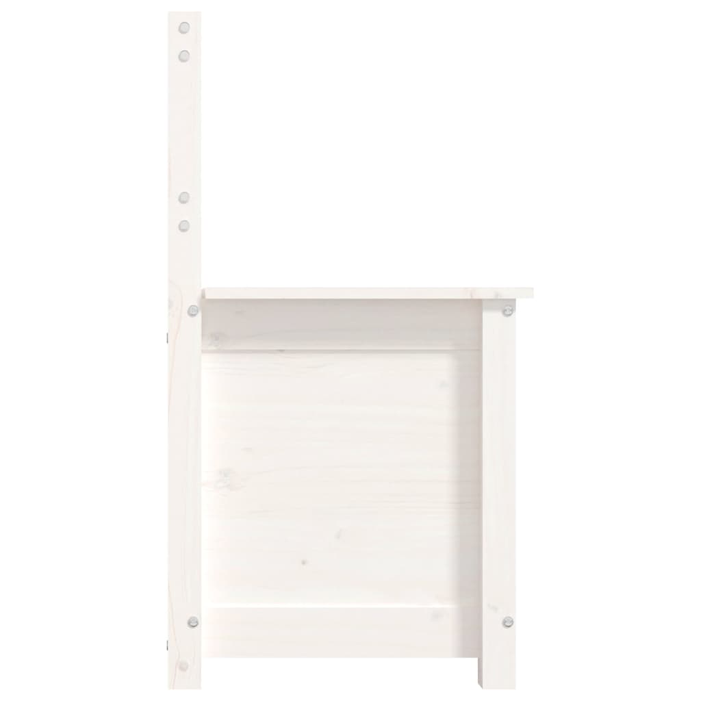 Banc Coffre de Jardin Blanc