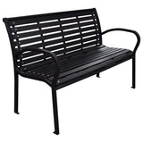 banc de jardin noir