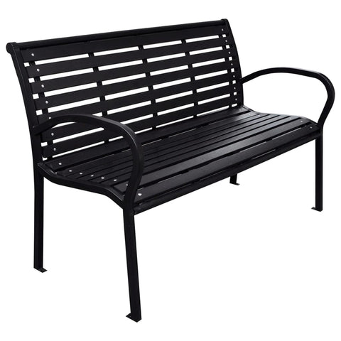 banc de jardin noir