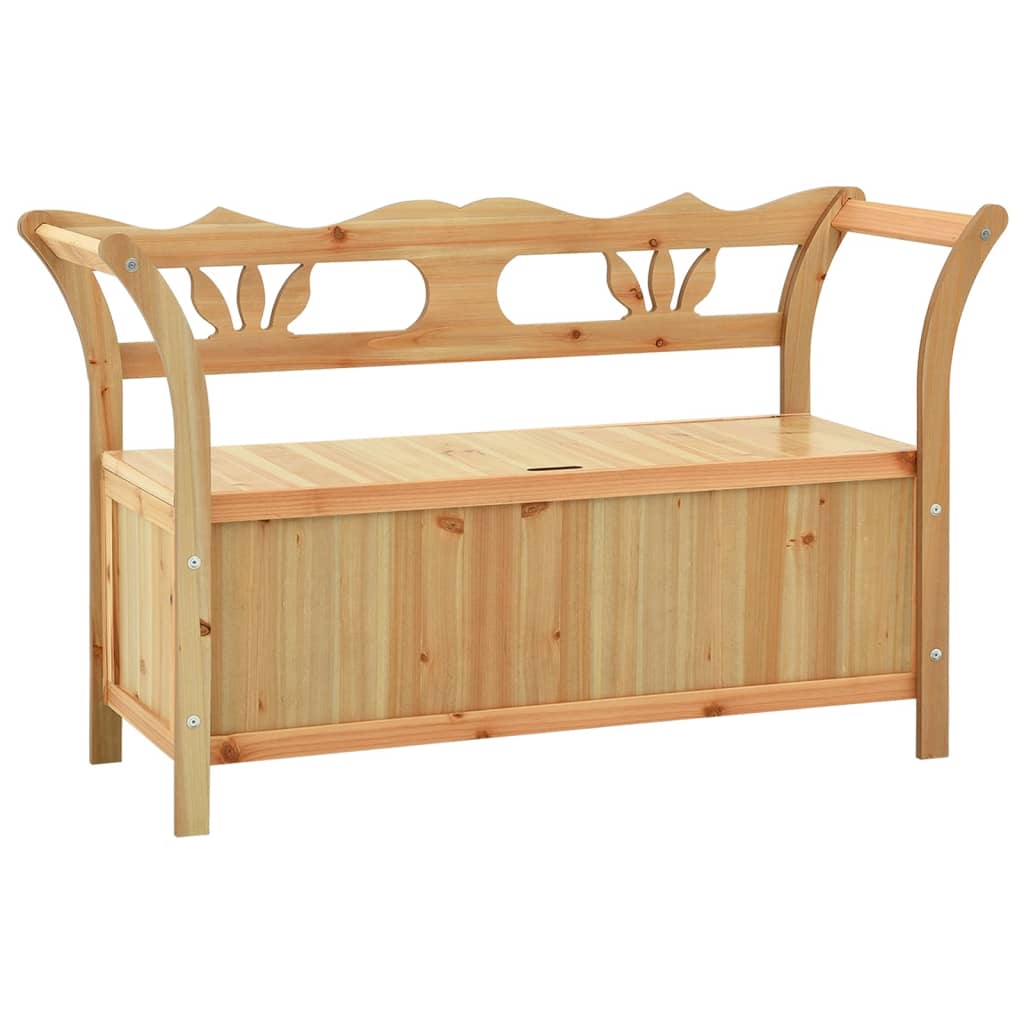 coffre banc de rangement en bois