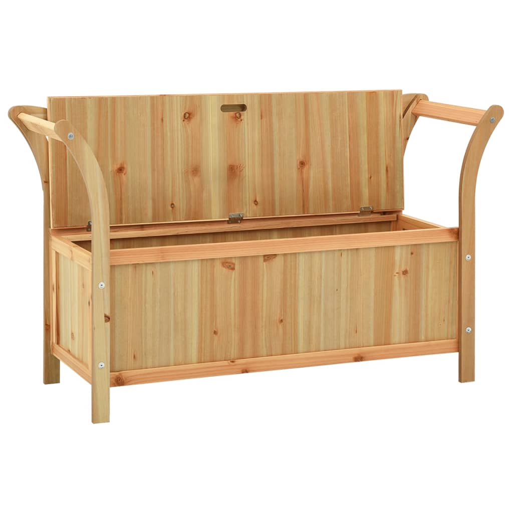 banc coffre en bois avec dossier