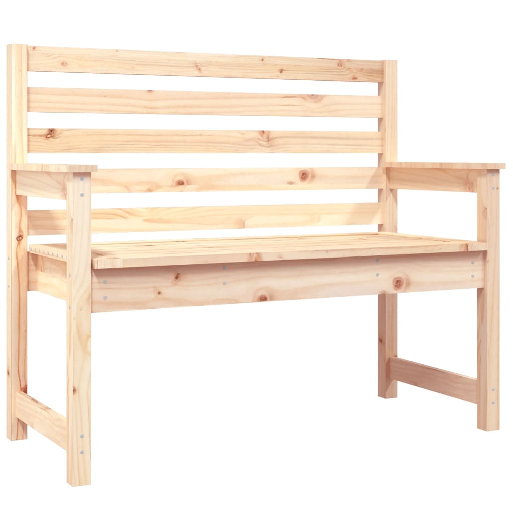 Banc de jardin en bois avec dossier