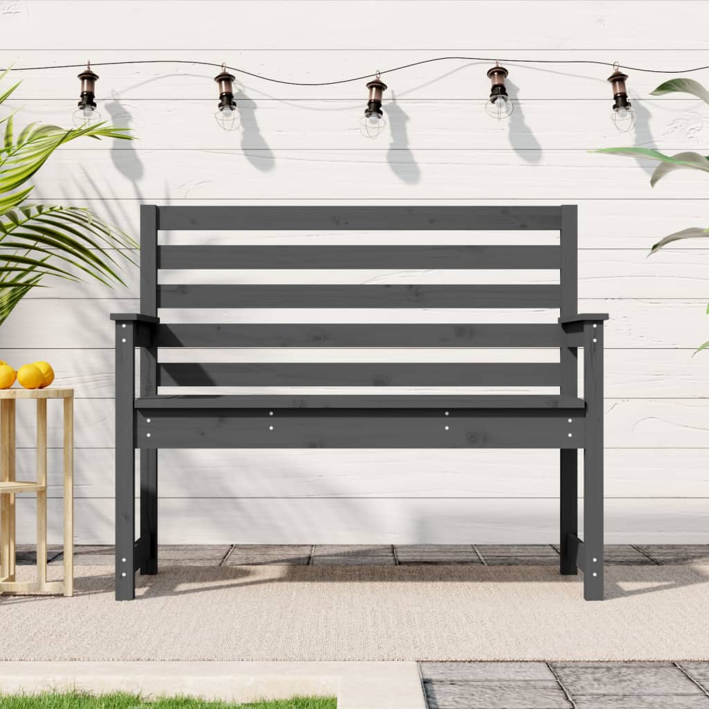 banc de jardin gris anthracite