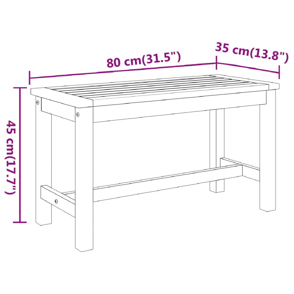 Petit Banc en Bois Exterieur