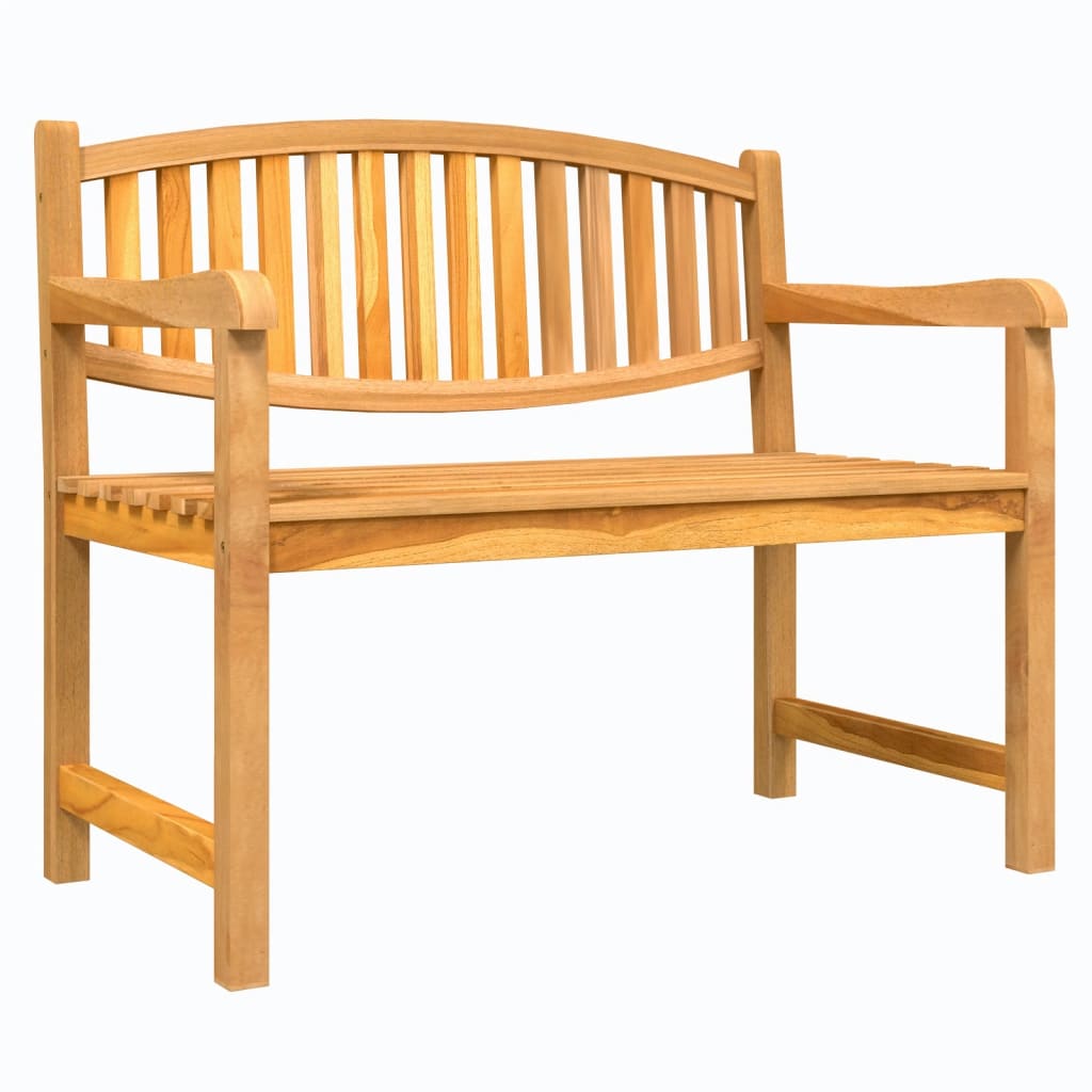 banc de jardin en bois avec accoudoirs