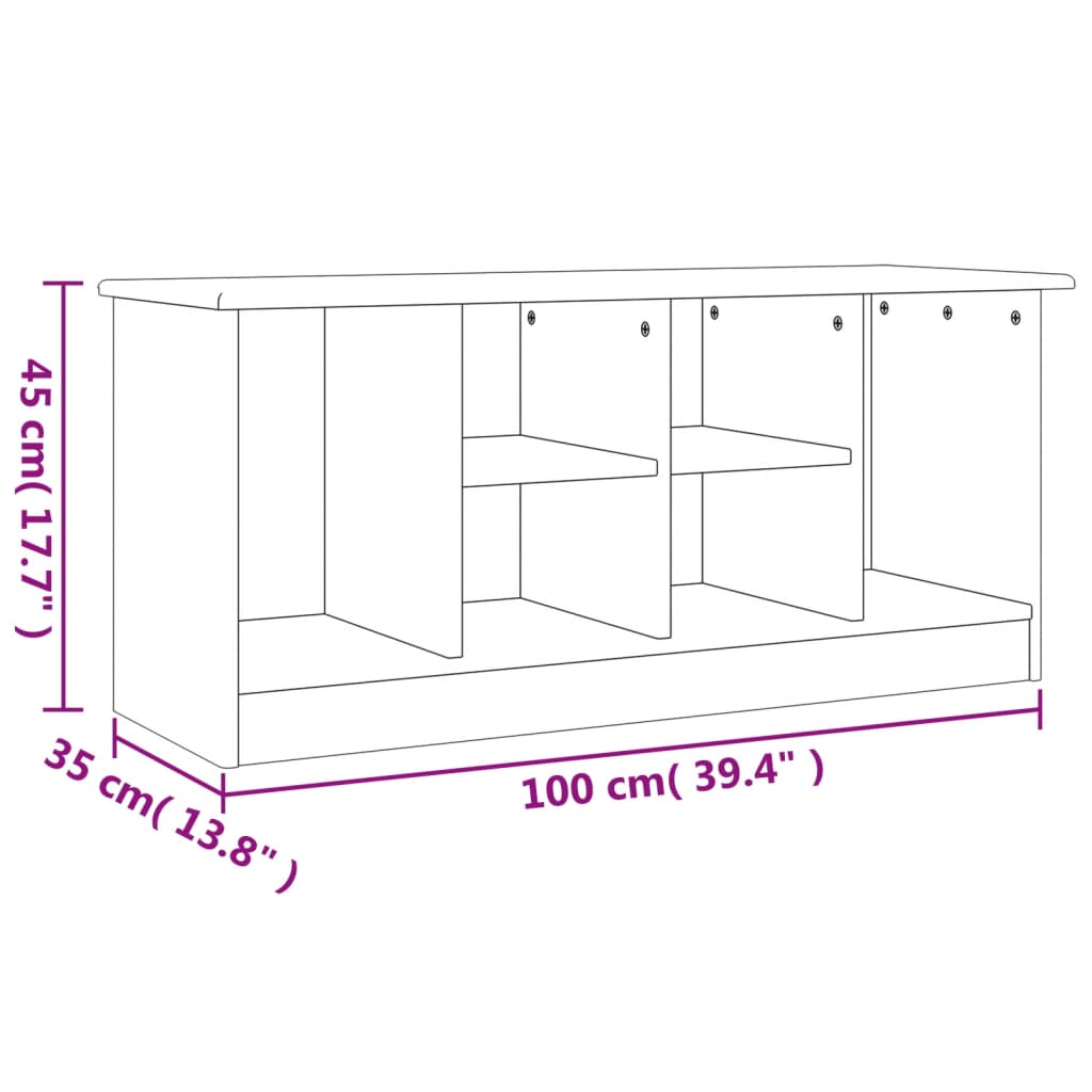 Banc d'Entrée 100 cm