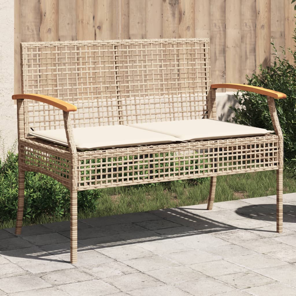 banc de jardin beige