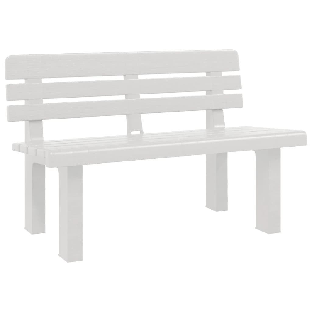 banc de jardin 110 cm blanc