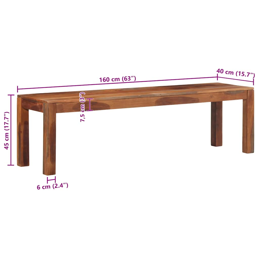 Banc en Bois 160 cm