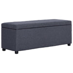 banc coffre pour chambre gris