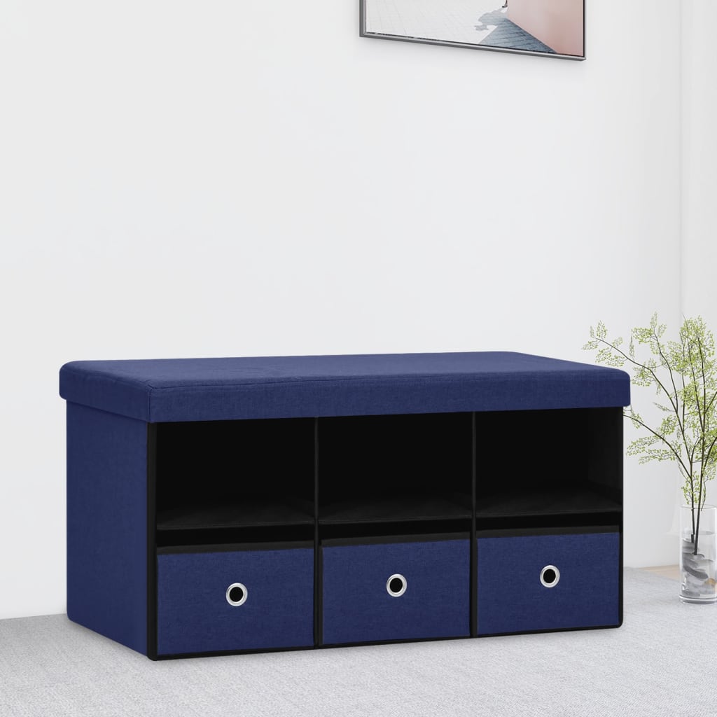 banc de rangement pliable