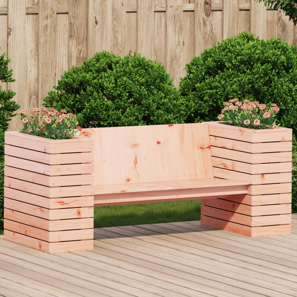 banc de jardin avec jardinière