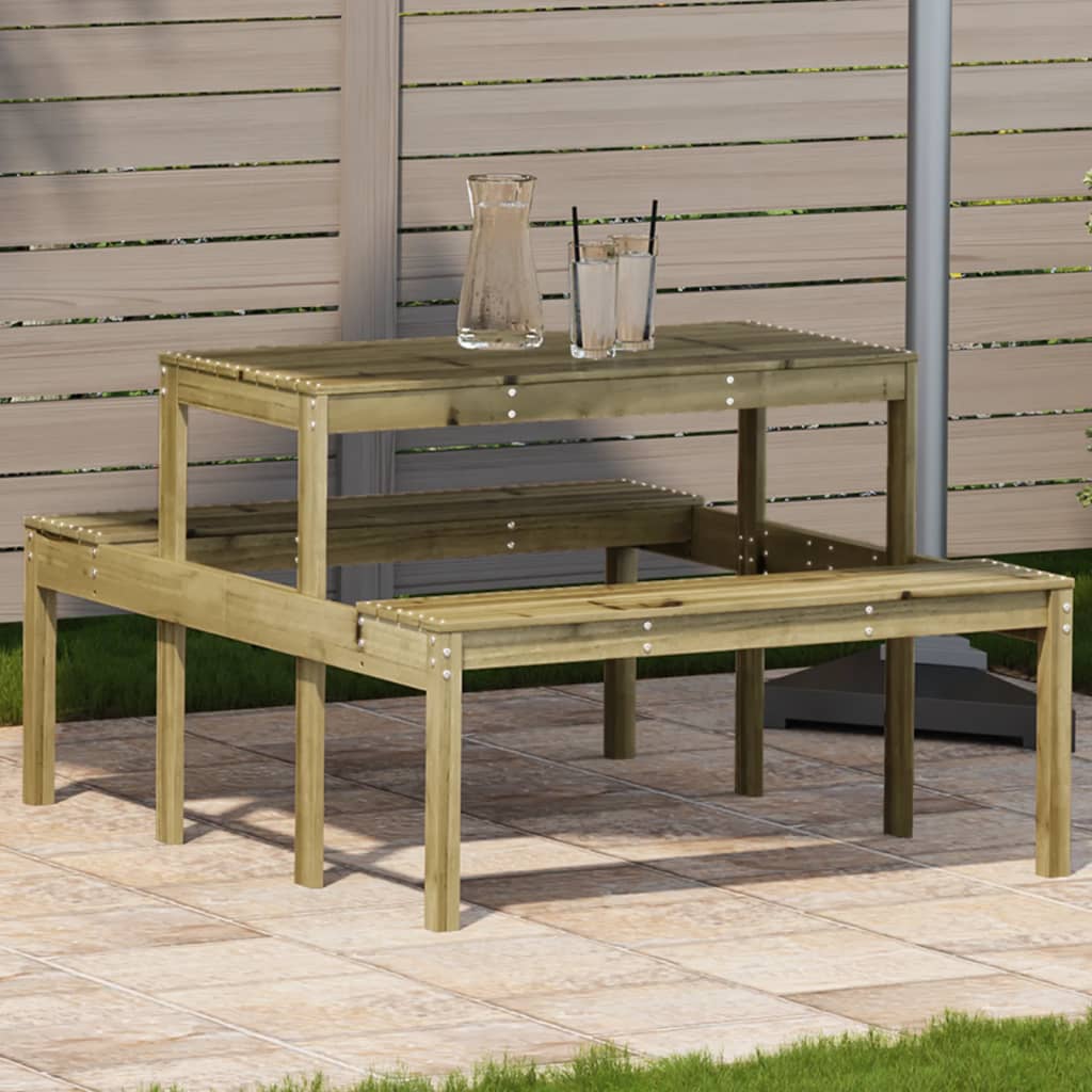 Table en Bois de Jardin avec Banc