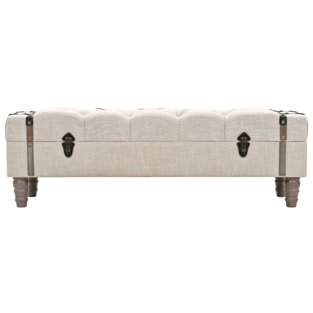 banc coffre vintage blanc