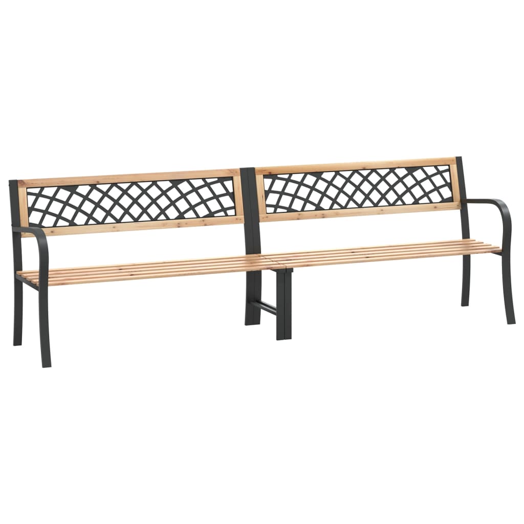 Banc de jardin bois et metal