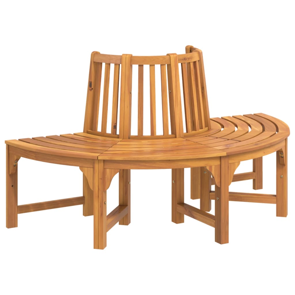 banc de jardin arrondi en bois