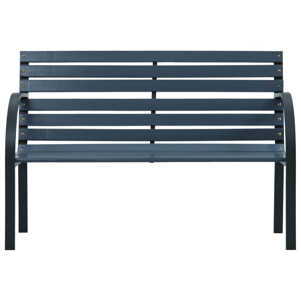 banc de jardin lattes bois gris