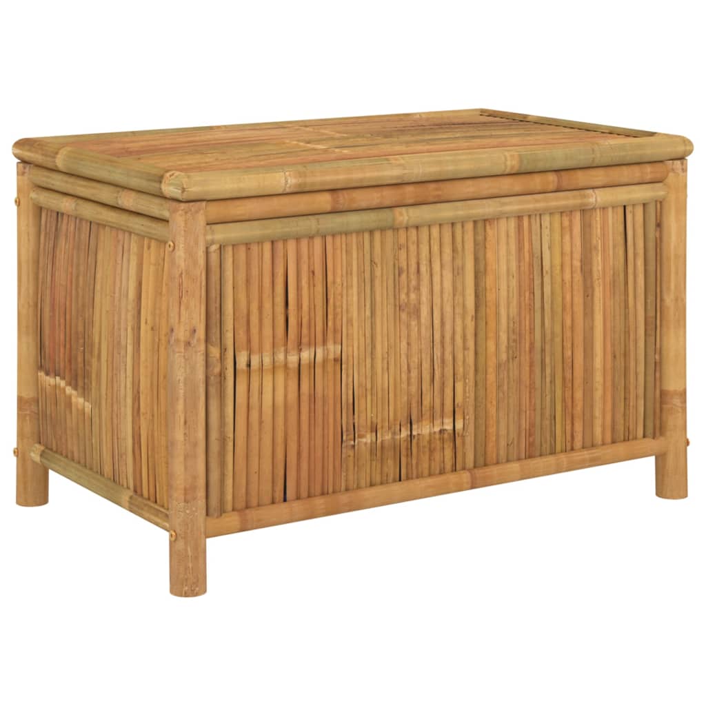 banc coffre de rangement bambou