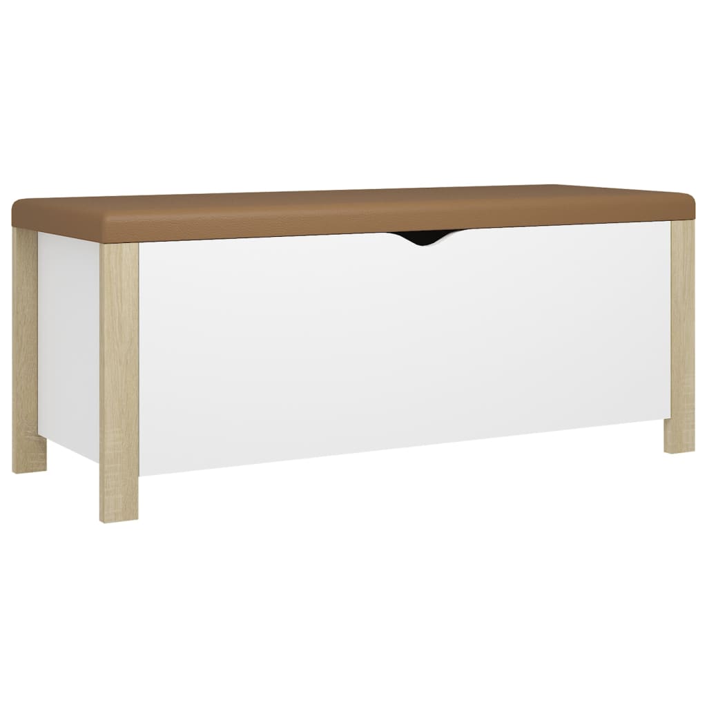 banc coffre de rangement extérieur en bois