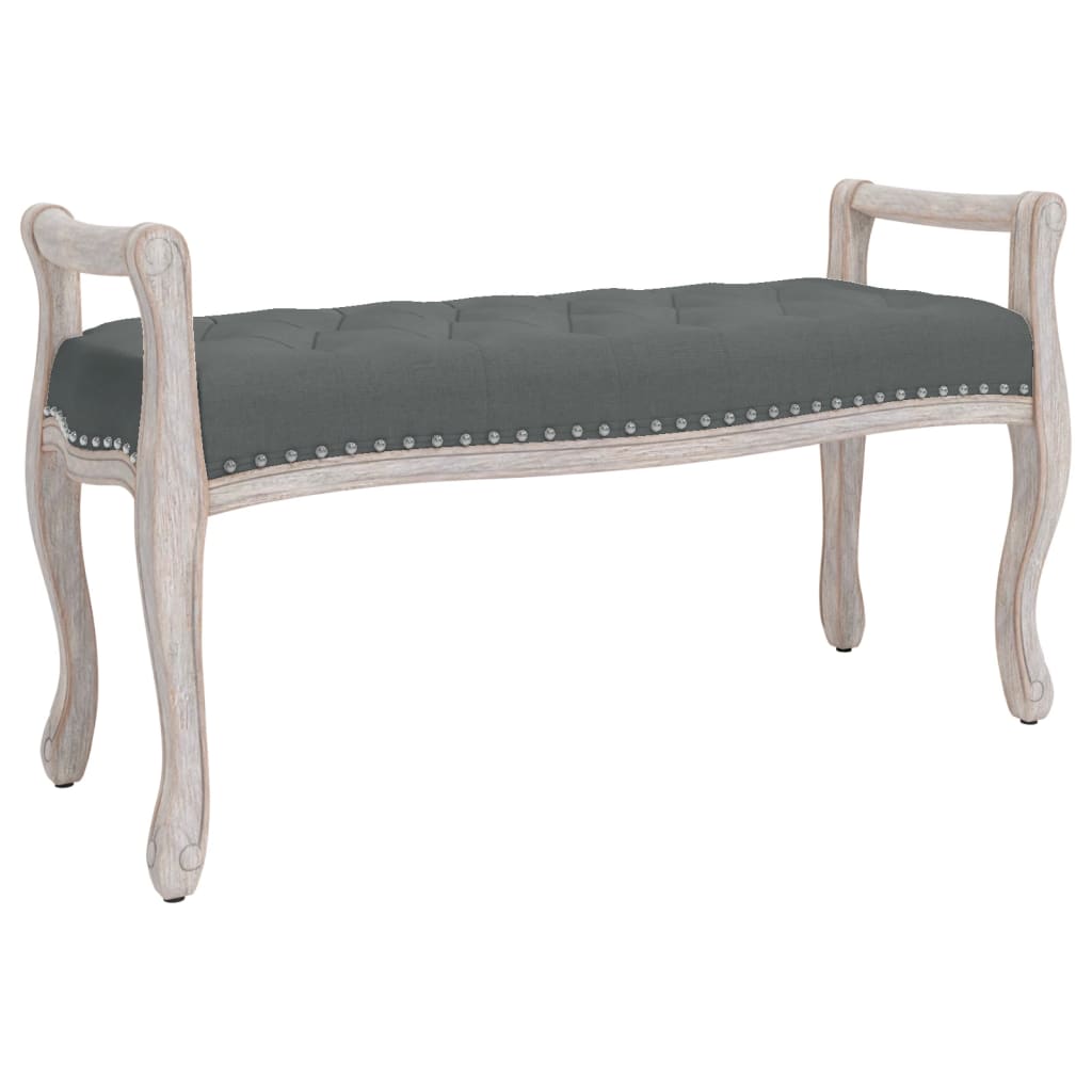 banc d'entrée baroque gris