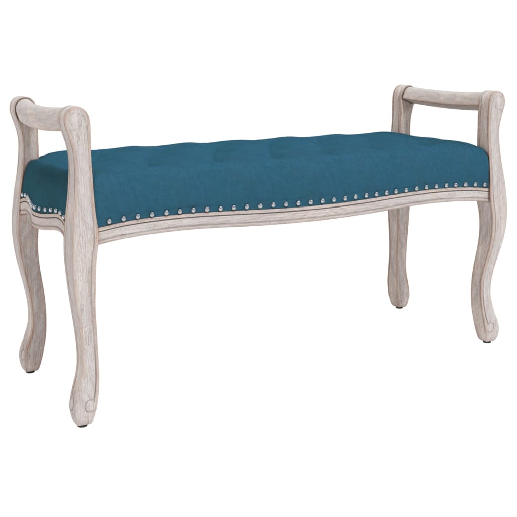 banc d'entrée baroque bleu