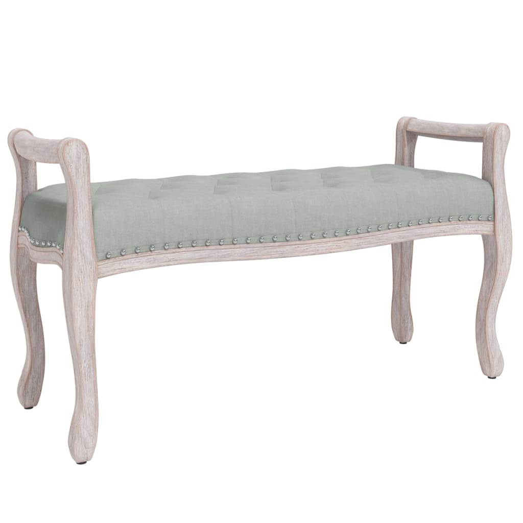 banc d'entrée baroque gris clair