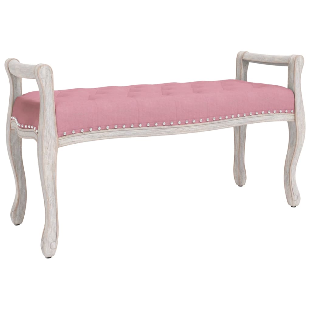 banc d'entrée baroque rose