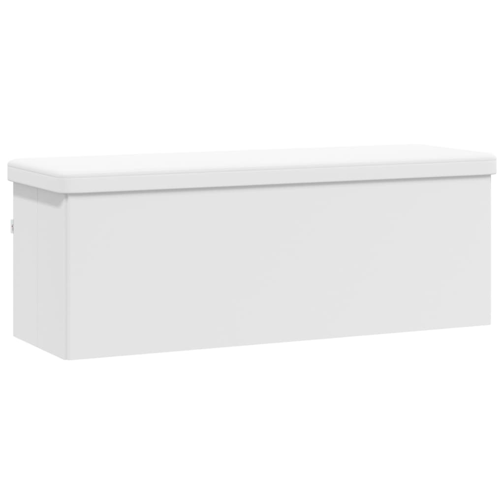 banc coffre de rangement bois blanc