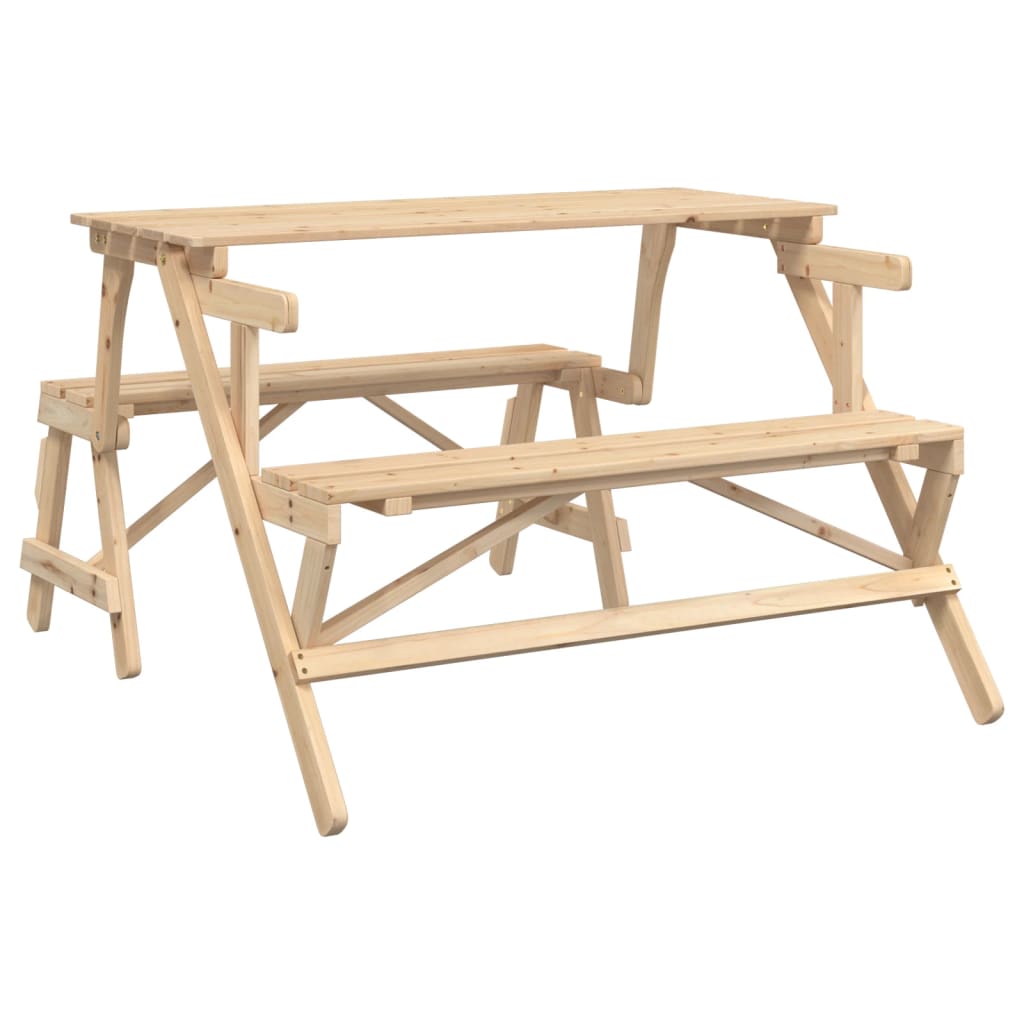 Banc de Jardin Convertible en Table