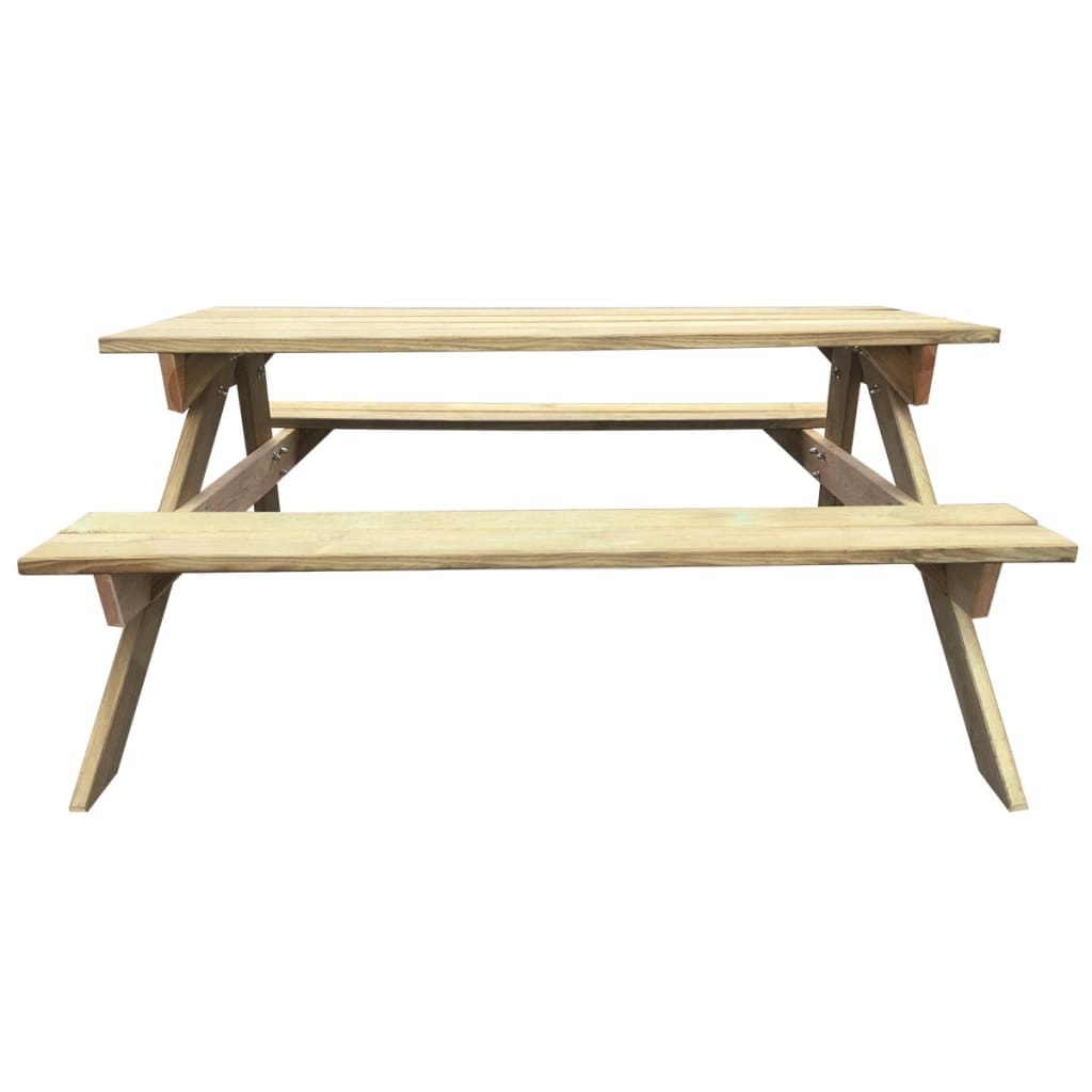 banc et table de jardin en bois