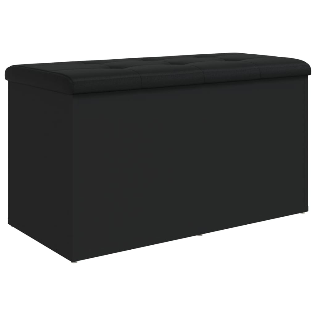 banc d'entrée noir avec coussin