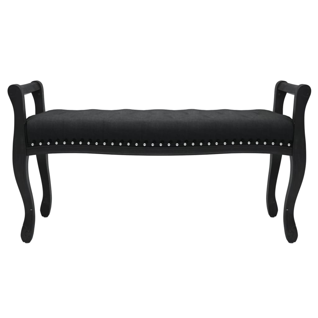 banc d'entrée baroque noir