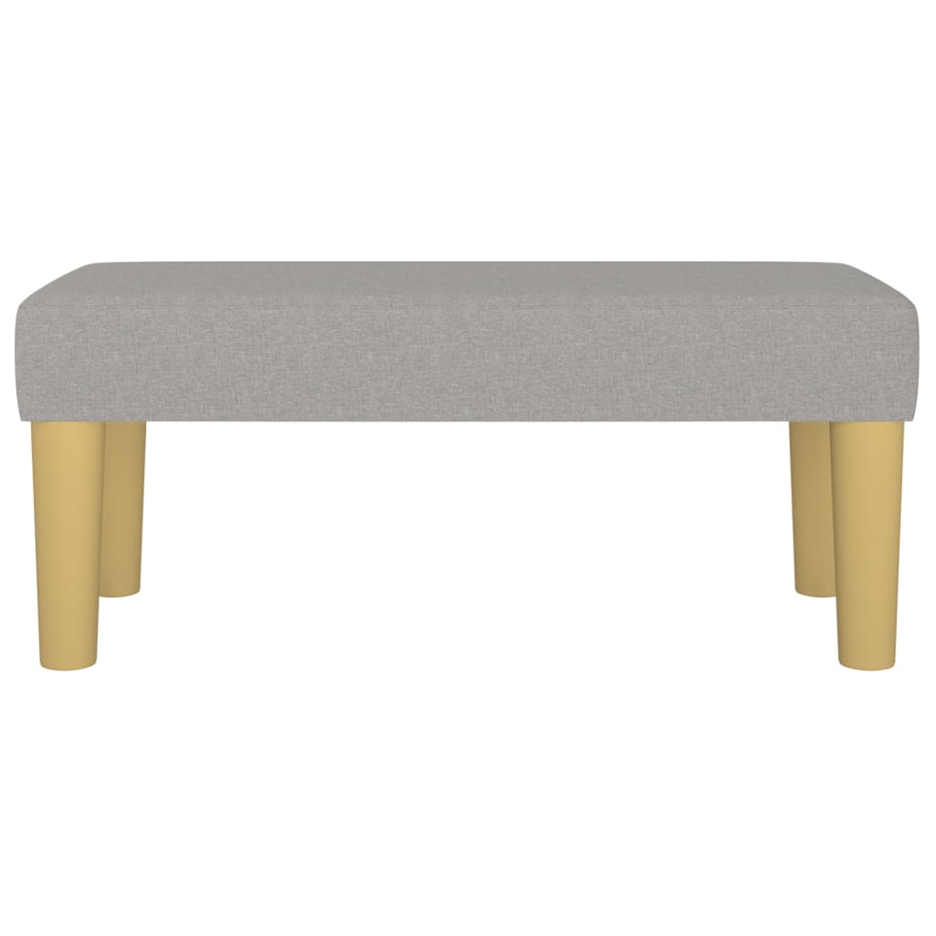 banc d'entrée tissu gris