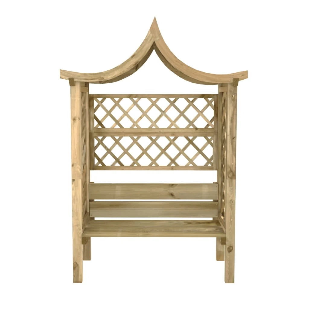 Arche de Jardin avec Banc en Bois