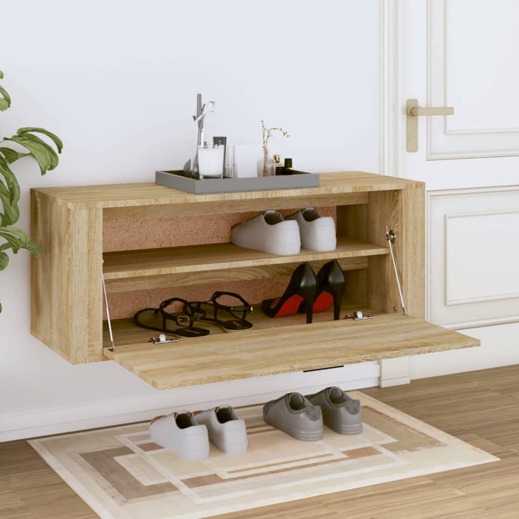 banc rangement chaussures fermé en bois