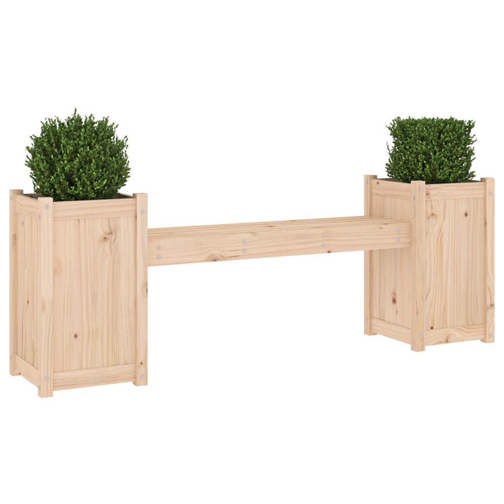 Banc de Jardin avec Bac à Fleurs